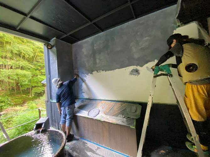 ジョリパット水墨仕上げ(本塗り)