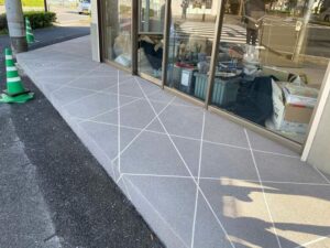施工事例｜千葉県｜テナント内外装タイル スプレーコンクリート工事