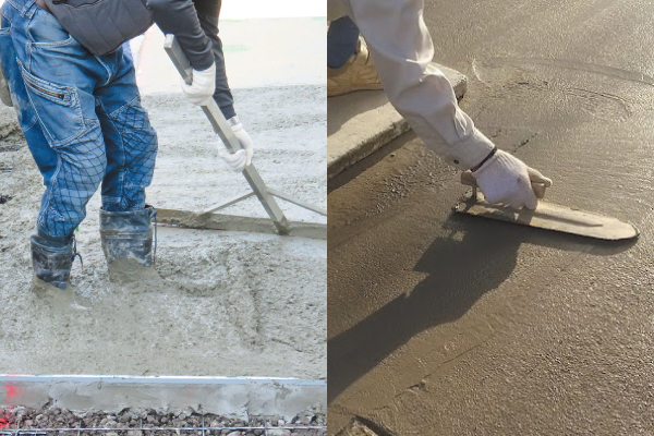 土間コンクリート打設