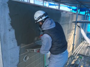 外壁モルタル塗り
